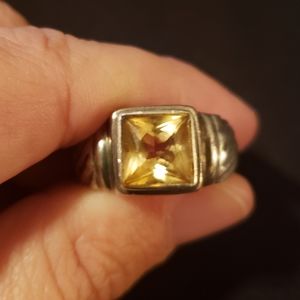 Silpada Canary Yellow Citrine Ring